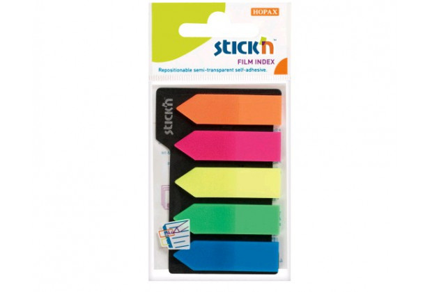 Закладки самокл..12*42 5цв.25л. Stick`n, стрелки