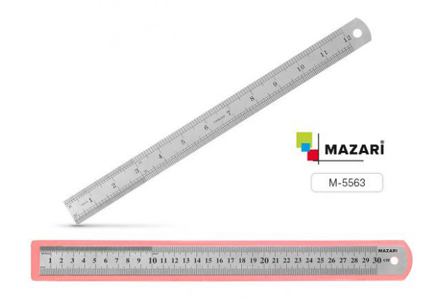 Линейка метал. 30см MAZARI