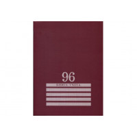 Книга учета А4 96л. # БОРДО скрепка. обложка-картон, блок-офсет