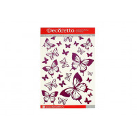 Наклейки Decoretto "Розовые бабочки" 35*50см