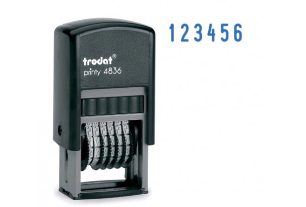 Нумератор-мини 4836 PRINTY .6 разрядов.3.8мм