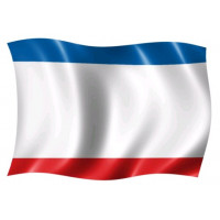 Флаг КРЫМА 100*150см, таффета (полиэфирный шёлк), плотность 55г/м