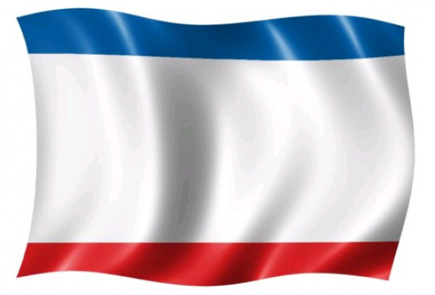 Флаг КРЫМА 100*150см, таффета (полиэфирный шёлк), плотность 55г/м